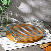 Форма для запекания и выпечки из жаропрочного стекла прямоугольная Доляна, 3 л, 34,5×28,5×4,6 см