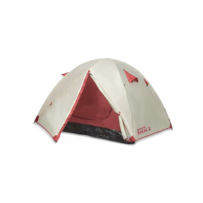 Палатка туристическая Atemi BAIKAL 2B, 2-местная, цвет серый/красный - фото 2 - id-p180240390