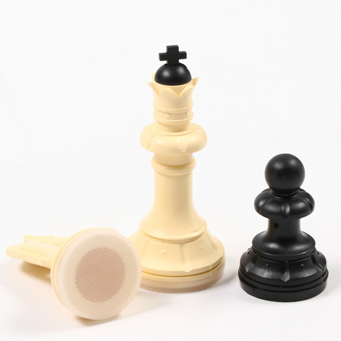 Шахматы, доска дерево 30 х 30 см, фигуры пластик, король h=10.2 см, пешка 3 см - фото 2 - id-p174600416
