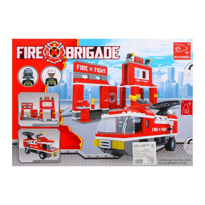 Конструктор Пожарная бригада «Станция», 309 деталей - фото 3 - id-p198572162