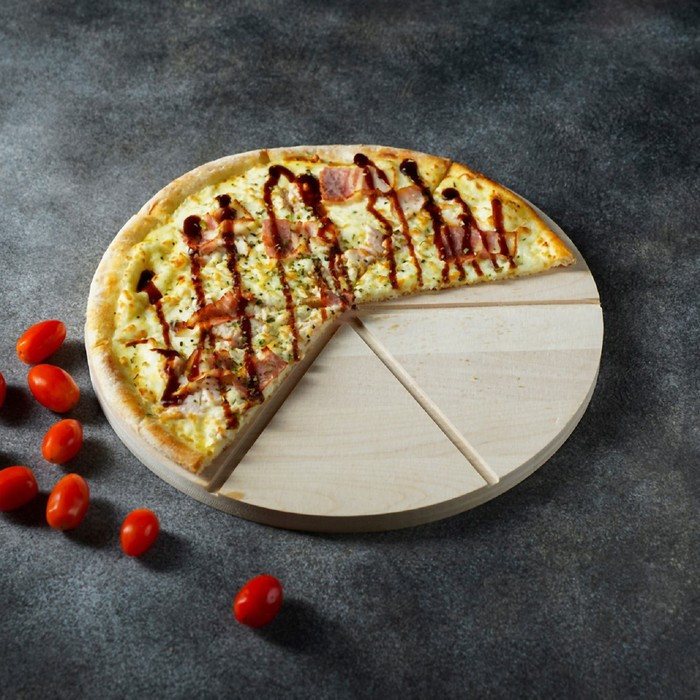 Доска для пиццы Adelica «Итальяно», 6 кусков, d=32 см, толщина 1,8 см, берёза - фото 4 - id-p177006821