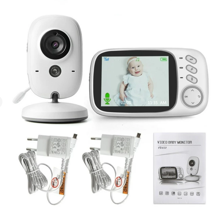 Видеоняня беспроводная Video Baby monitor VB-603 (датчик температуры, ночное видение, 8 колыбельных, 2-х стор - фото 10 - id-p200501916