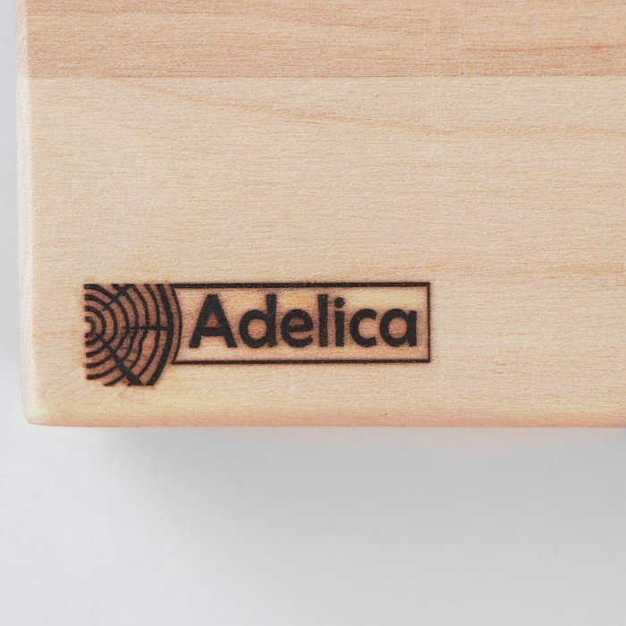 Доска разделочная Adelica «Профи», 70×30×4 см, с металлическими стяжками и боковыми ручками, берёза - фото 7 - id-p178142532