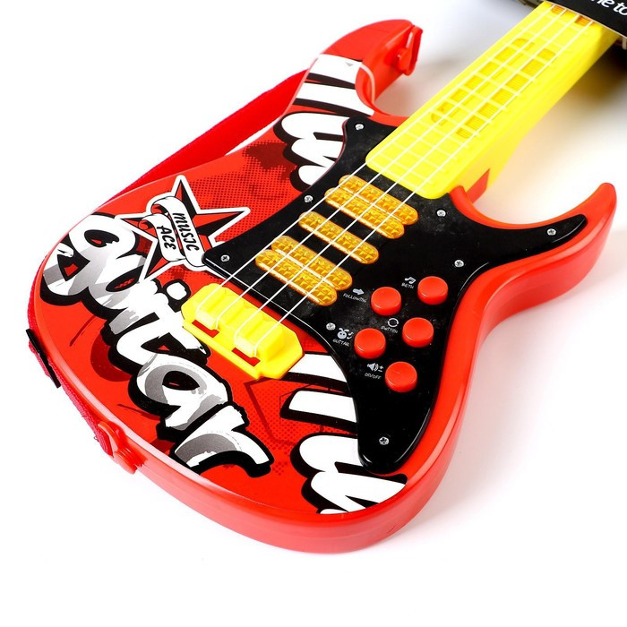 Игрушка музыкальная - гитара «Соло», световые и звуковые эффекты, работает от батареек - фото 2 - id-p162759965
