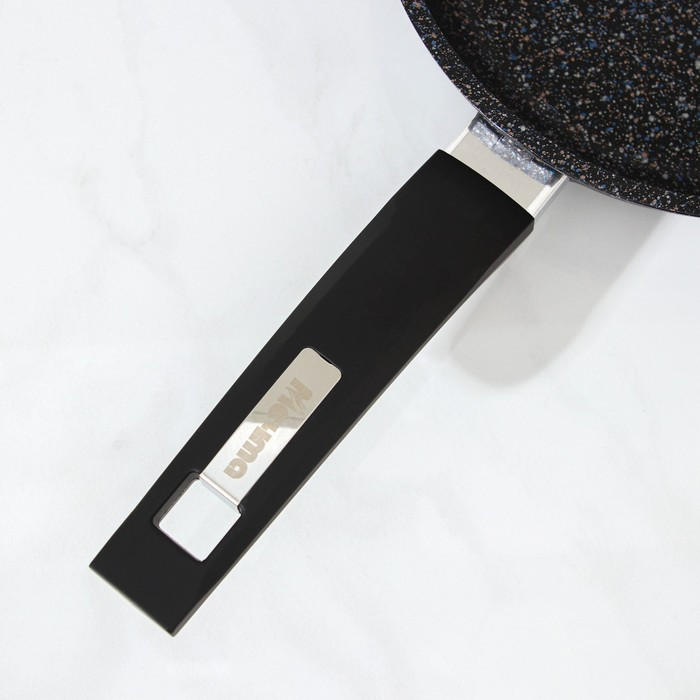 Сковорода «Гранит Star», d=20 см, пластиковая ручка, антипригарное покрытие, цвет чёрный - фото 4 - id-p177011447