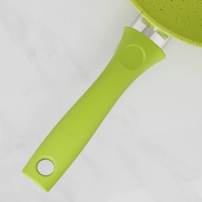 Сковорода Trendy style, d=22 см, пластиковая ручка, антипригарное покрытие, цвет зелёный - фото 4 - id-p177011391