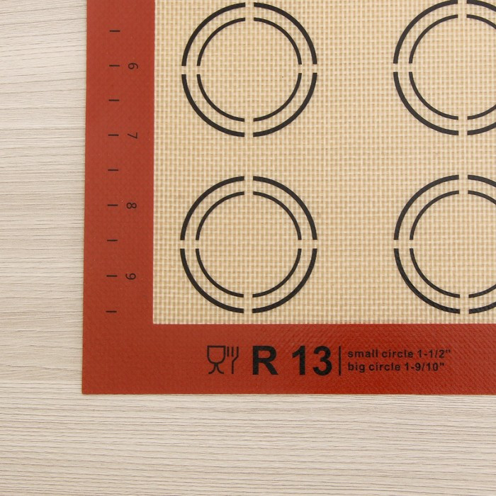 Силиконовый коврик армированный Доляна «Макарон», 42×29,5 см, цвет бежевый - фото 4 - id-p198791305