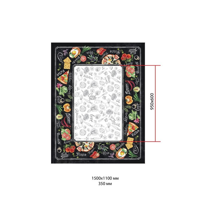 Скатерть «Этель: Delicious Fresh», 110 × 150 см, хлопок 100 %, саржа, 190 г/м² - фото 2 - id-p198062453