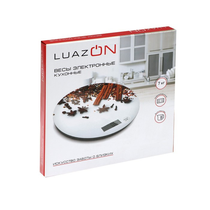 Весы кухонные Luazon LVK-701 "Апельсин", электронные, до 7 кг - фото 9 - id-p177007510