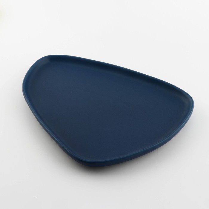 Тарелка нестандартной формы «Тёмно-синяя», 28 х 22 см - фото 2 - id-p177024503