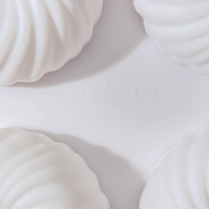 Форма для муссовых десертов и выпечки Доляна «Вихрь», 29,8×17,5×3 см, 6 ячеек, d=7,7 см, силикон, цвет МИКС - фото 5 - id-p177006074