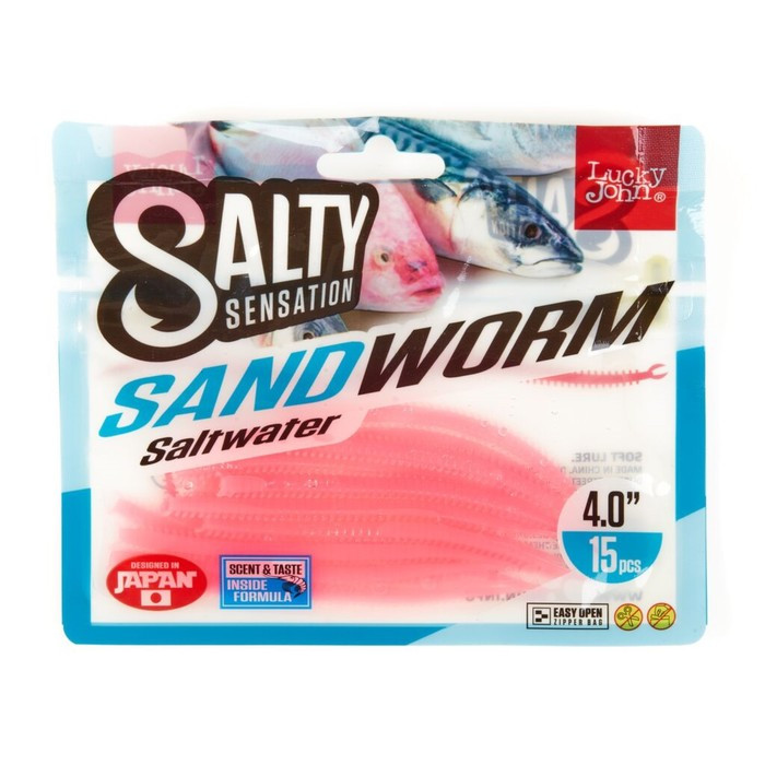 Черви съедобные искусственные LJ Salty Sensation SANDWORM 4.0in (10.16)/F05 15шт. - фото 3 - id-p168576257