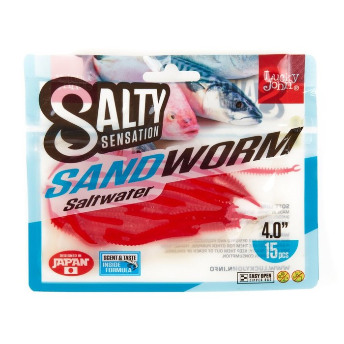 Черви съедобные искусственные LJ Salty Sensation SANDWORM 4.0in (10.16)/F40 15шт. - фото 3 - id-p168576259