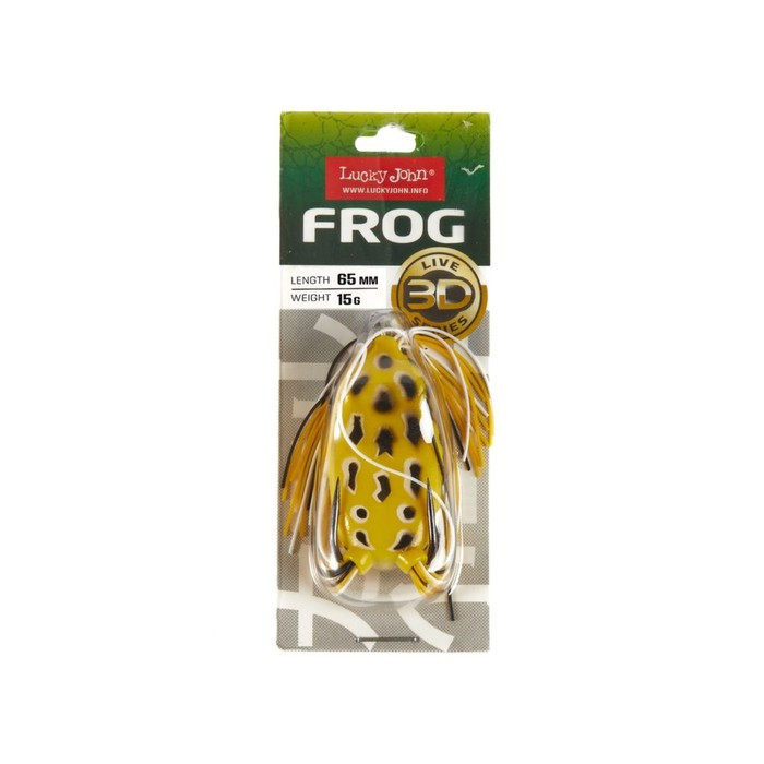 Приманка мягкая LJ 3D Series FROG 2.6in (06.50)/001 1шт. - фото 3 - id-p168576266