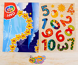 Игра бродилка + плакат "Учимся считать"  с набором наклеек, 21.5x36 см, фото 4