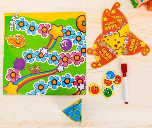 Игра-бродилка детская "Сладкошарики" + плакат изучаем цвета, 28х9 см - фото 3 - id-p200524842