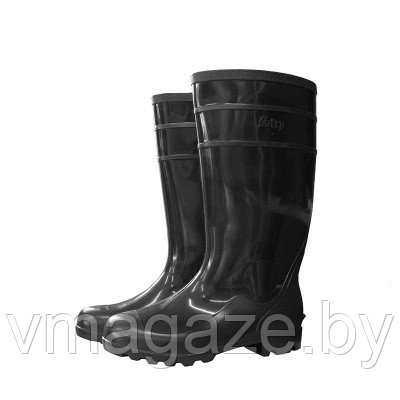 Сапоги ПВХ Step 40 см(цвет черный) - фото 3 - id-p200526846