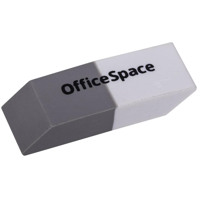 Ластик OfficeSpace, скошенный, комбинированный, термопластичная резина, 41*14*8мм - фото 1 - id-p145194011