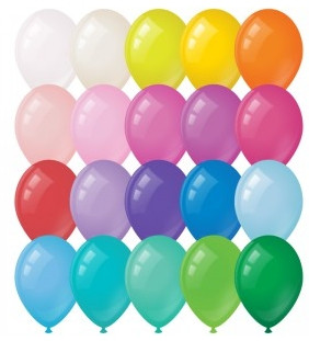 Воздушные шары, 100шт., М12/30см, ArtSpace, пастель, 20 цветов ассорти - фото 1 - id-p145194014