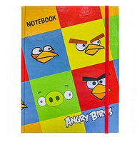 Бизнес-блокнот А5 80л. Hatber "Angry Birds", 5-цветный блок, на резинке