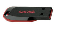 Память SanDisk "Cruzer Blade" 16GB, USB 2.0 Flash Drive, красный, черный