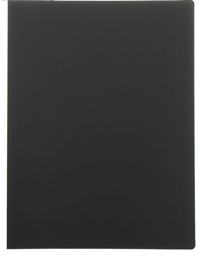 Папка А4 с пружин скоросшив EC FLEXI 450мкм текстура песок черная - фото 1 - id-p200524924
