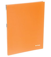 Папка c пружинным скоросшивателем Berlingo "Neon", 17мм, 700мкм, неоновая оранжевая AHp_00804