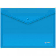 Папка-конверт на кнопке Berlingo, А4, 180мкм, синяя AKk_04102, РФ