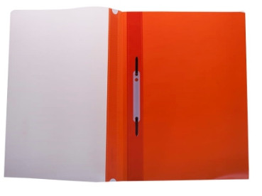 Папка-скоросшиватель пластик. Berlingo, А4, 180мкм, оранжевая с прозр. верхом - фото 2 - id-p94223298