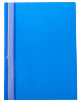 Папка-скоросшиватель пластик. OfficeSpace, А4, 120мкм, голубая с прозр. верхом - фото 1 - id-p94223383