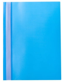 Папка-скоросшиватель пластик. OfficeSpace, А4, 160мкм, голубая с прозр. верхом