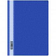 Папка-скоросшиватель пластик. OfficeSpace, А4, 160мкм, синяя с прозр. верхом Fms16-5_718/ 162564, РФ