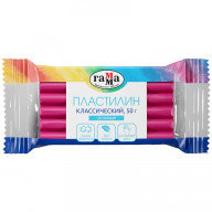 Пластилин Гамма "Классический", розовый, 50г 270818_07, РФ