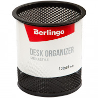 Подставка-стакан Berlingo "Steel&Style", металлическая, круглая, черная BMs_41102; РФ - фото 1 - id-p200524977