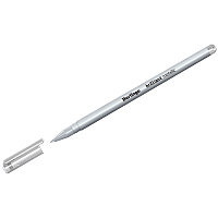Ручка гелевая Berlingo "Brilliant Metallic", серебро металлик, 0,8мм,