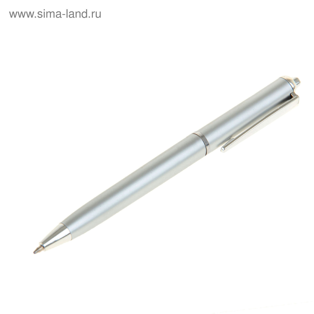 Ручка шариковая авт 0,5мм Лого корпус серебристый стержень синий 139550 , РФ - фото 1 - id-p145194201