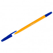 Ручка шариковая OfficeSpace синяя, 1,0мм, желтый корпус BP511BUo_33828, РФ - фото 1 - id-p145194246