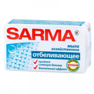 Мыло хозяйственное Sarma отбеливающее, пленка, 140г 11149, РФ