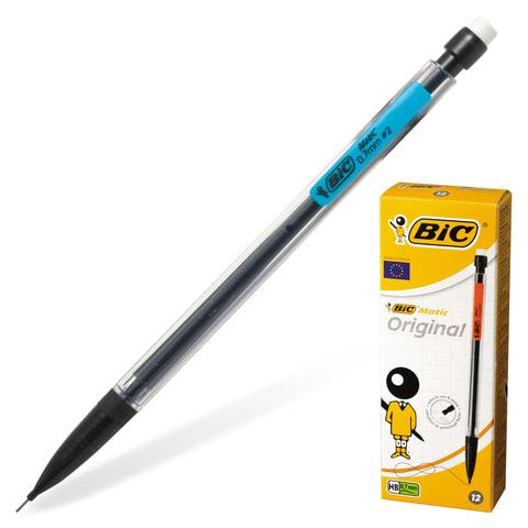 Карандаш механический Bic "Matic Classic", 0,7мм, с ластиком, ассорти - фото 1 - id-p145194461