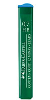Грифели для механических карандашей Faber-Castell "Polymer", 12шт., 0,7мм, HB