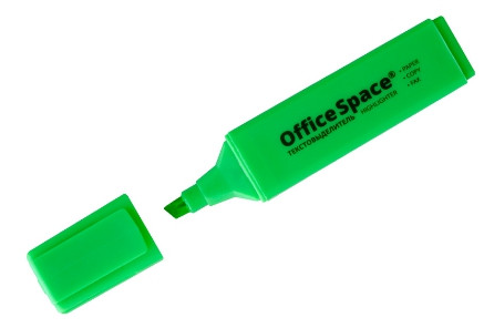 Текстовыделитель OfficeSpace зеленый, 1-5мм - фото 1 - id-p95632596