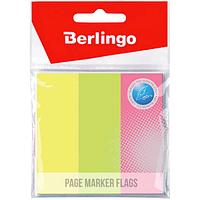 Флажки-закладки Berlingo,76*25мм, 50л * 3 неоновых цвета, европодвес LSz_76251; РФ