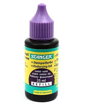 Штемпельная краска STANGER 25мл фиолетовая - фото 1 - id-p200525233