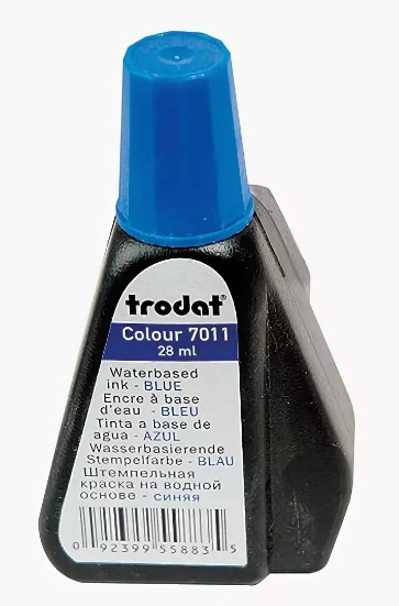 Штемпельная краска Trodat, 28мл, синяя - фото 1 - id-p97044673