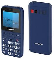 Мобильный телефон кнопочный с большими кнопками сотовый для пожилых людей MAXVI B231 синий