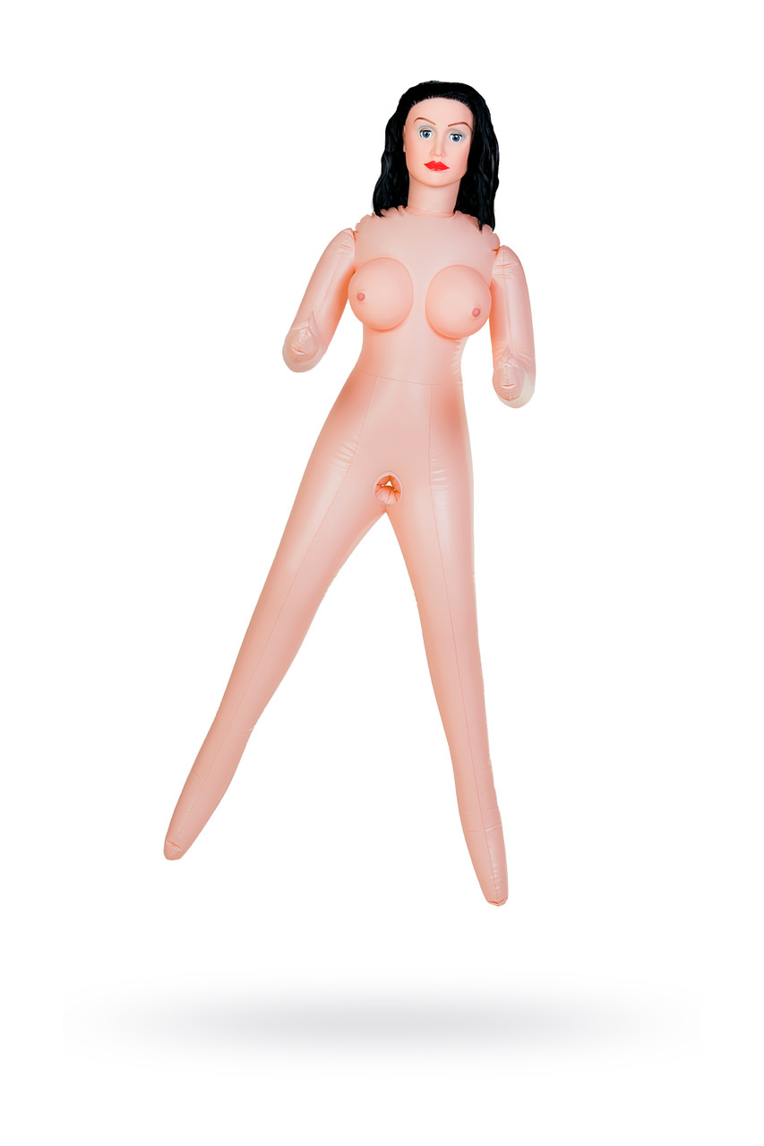 Кукла надувная Kaylee с реалистичной головой, брюнетка, TOYFA Dolls-X, кибер вставка вагина – анус