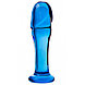 Синий фаллоимитатор из стекла Sexus Glass 13 см, фото 6