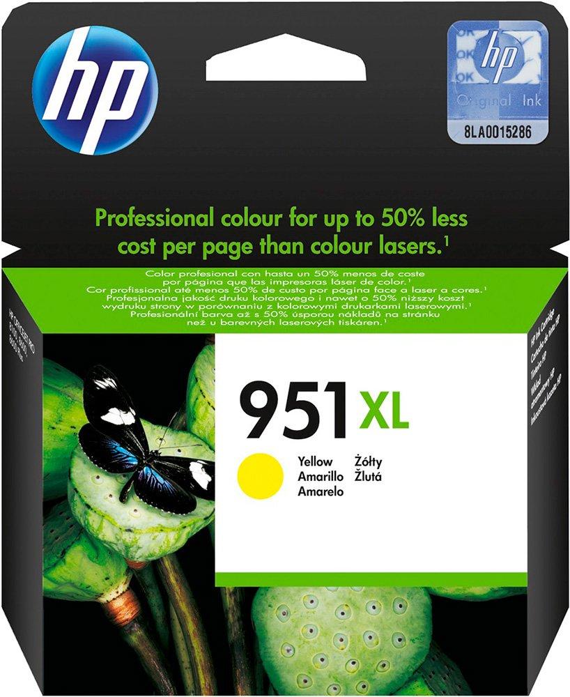 Картридж 951XL/ CN048AE (для HP OfficeJet Pro 251/ 276/ 8100/ 8600/ 8610/ 8615/ 8620/ 8625/ 8630/ 8660) жёлтый - фото 1 - id-p200538691