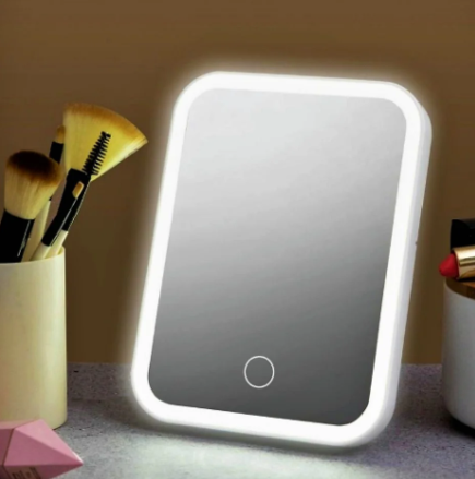 Зеркало косметическое настольное с LED - подсветкой (3 светорежима) Makeup Mirror - фото 1 - id-p200538568
