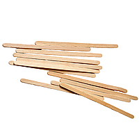 Шпатели узкие для депиляции деревянные одноразовые, Размер: 140 х 6 х 1.8 мм, 100 шт.